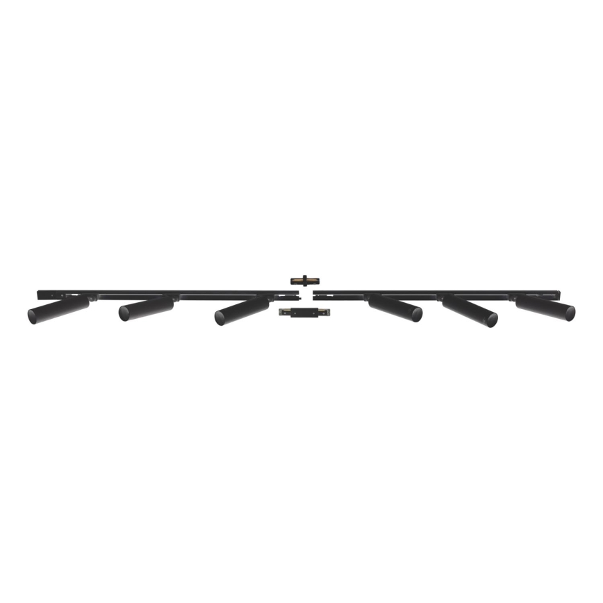 Zuma Line - Σποτ ράγας 6xGU10/35W/230V μαύρο