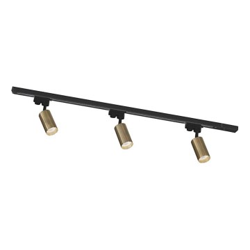Zuma Line - Σποτ σε σύστημα ράγας 3xGU10/35W/230V μαύρο/χρυσό