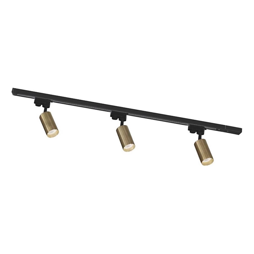 Zuma Line - Σποτ σε σύστημα ράγας 3xGU10/35W/230V μαύρο/χρυσό