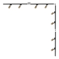 Zuma Line - Σποτ φωτιστικό σε σύστημα 8xGU10/35W/230V μαύρο/χρυσό