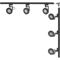 Zuma Line - Σποτ φωτιστικό σε σύστημα ράγας 6xGU10/15W/230V μαύρο