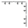 Zuma Line - Φωτιστικό spot σε σύστημα 8xGU10/15W/230V μαύρο