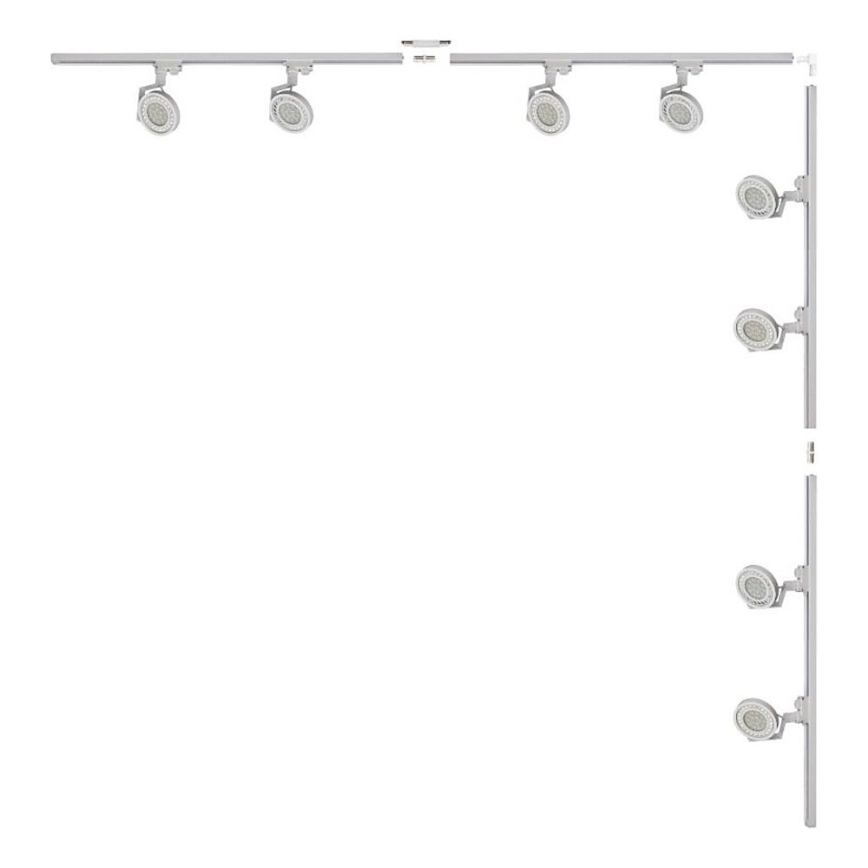 Zuma Line - Φωτιστικό οροφής στο σύστημα ράγας 8xGU10/15W/230V λευκό