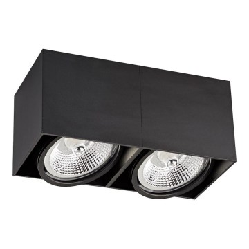 Zuma Line - Φωτιστικό σποτ 2xGU10-ES111/15W/230V μαύρο