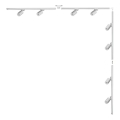 Zuma Line - Φωτιστικό σποτ σε σύστημα ράγας 8xGU10/35W/230V λευκό