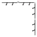 Zuma Line - Φωτιστικό σποτ σε σύστημα ράγας 8xGU10/35W/230V μαύρο