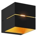 Zuma Line - Φωτιστικό τοίχου 1xG9/40W/230V μαύρο/χρυσαφί