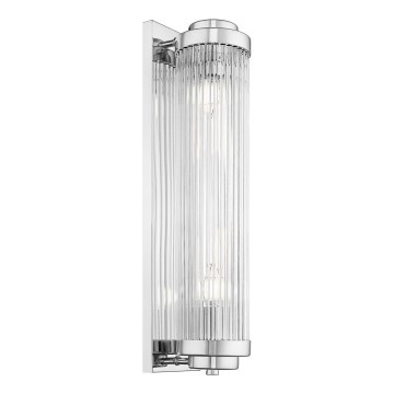 Zuma Line - Φωτιστικό τοίχου 2xE14/60W/230V γυαλιστερό χρώμιο