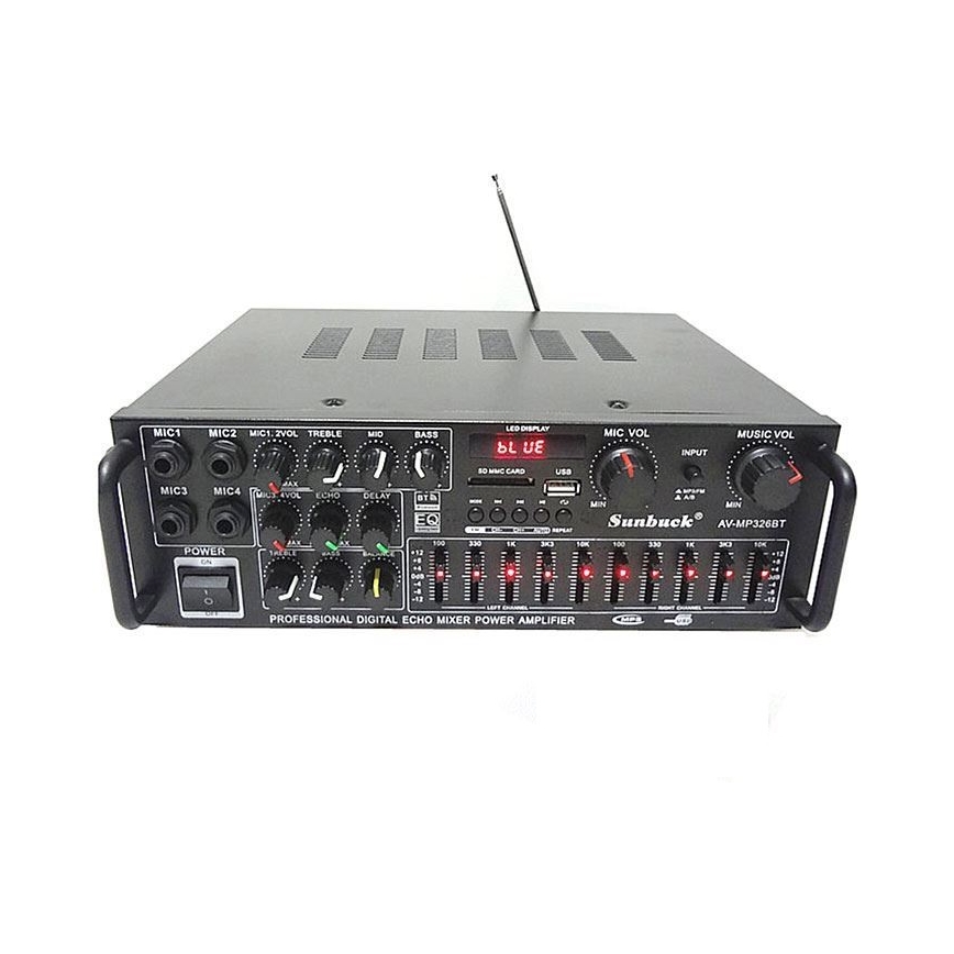 Ενισχυτής με ισοσταθμιστή και MP3 player + τηλεχειριστήριο