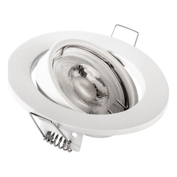 Εντοιχισμένο φωτιστικό οροφής 1xGU10/MR16/10W/230V διάμ. 9 cm λευκό