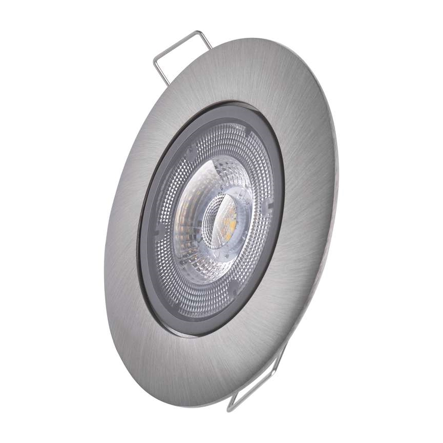 Εντοιχισμένο φωτιστικό οροφής LED EXCLUSIVE LED/5W/230V 4000 K ασημί
