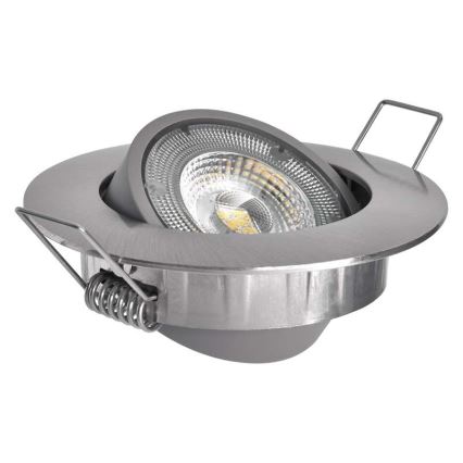 Εντοιχισμένο φωτιστικό οροφής LED EXCLUSIVE LED/5W/230V 4000 K ασημί