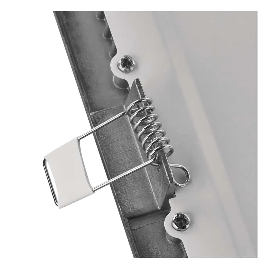 Εντοιχισμένο φωτιστικό οροφής LED NEXXO, LED/18W/230V, 3000/3500/4000K, ασημί, 22,5x22,5 cm