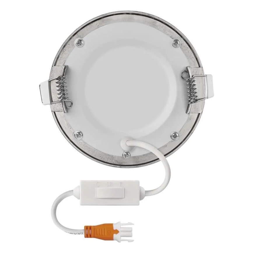 Εντοιχισμένο φωτιστικό οροφής LED NEXXO LED/7W/230V 3000/3500/4000K ασημί διάμ. 12 cm