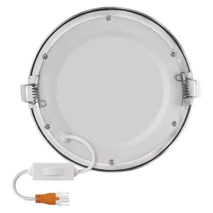 Εντοιχισμένο LED φωτιστικό NEXXO LED/12,5W/230V 3000/3500/4000K ασημί διάμ. 17 cm