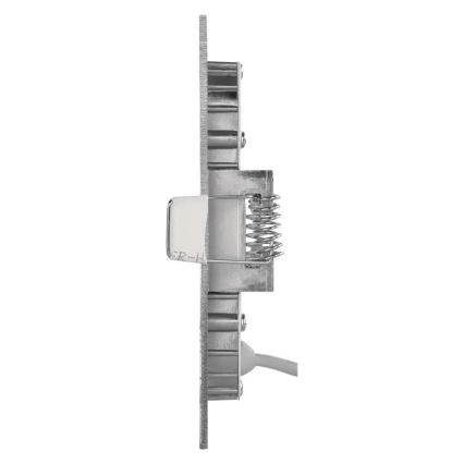 Εντοιχισμένο LED φωτιστικό NEXXO LED/7W/230V 3000/3500/4000K ασημί 12x12 cm