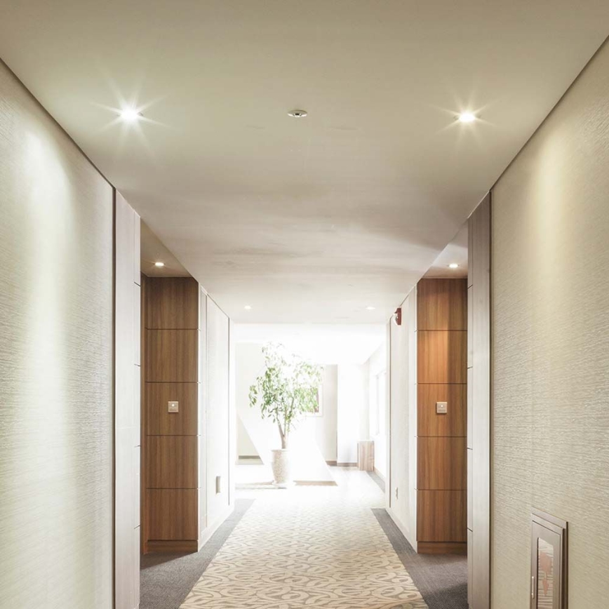 Εντοιχιζόμενο φωτιστικό GU10 διάμετρος 9 εκ. μαύρο