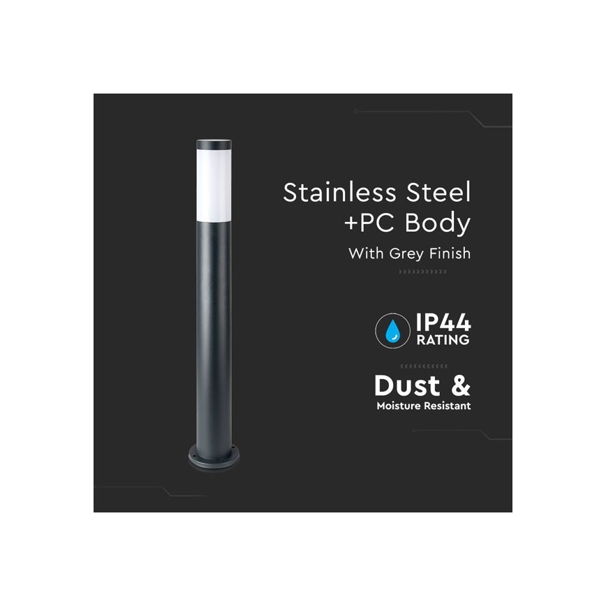 Εξωτερική λάμπα 1xE27/60W/230V IP44 80cm μαύρο