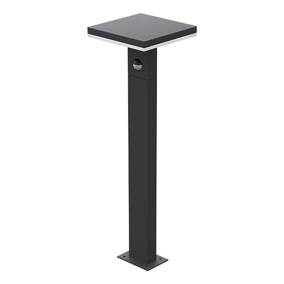 Εξωτερική λάμπα LED με αισθητήρα BARI LED/10W/230V 4000K 60 cm IP54 ανθρακί