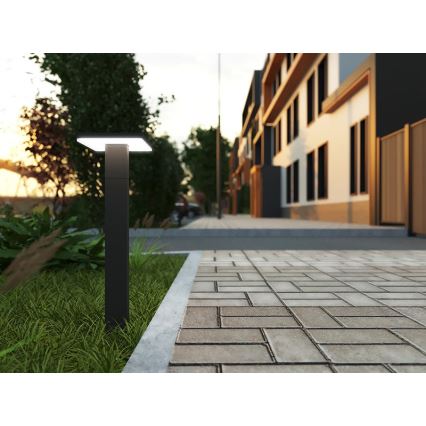 Εξωτερική λάμπα LED με αισθητήρα BARI LED/10W/230V 4000K 60 cm IP54 ανθρακί