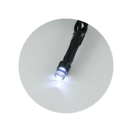 Εξωτερική γιρλάντα LED 100xLED/2 λειτουργίες/3xAA 10,8m IP44 ψυχρό λευκό