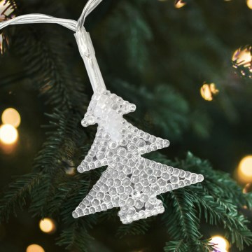 Εξωτερική γιρλάντα LED 20xLED/2xAA 2,2 m IP44 πολύχρωμα δεντράκια