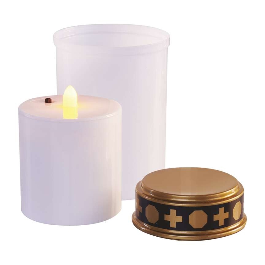 Εξωτερική διακόσμηση LED 1xLED/2xC IP44 λευκό