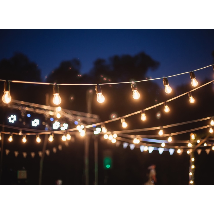 Εξωτερική διακοσμητική αλυσίδα GIRLANDA 6,5 μ 5xE27/15W/230V IP44