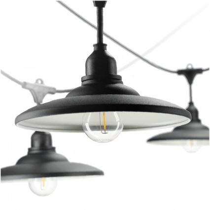 Εξωτερική διακοσμητική γιρλάντα CRETE 15xE27/230V 20m IP44