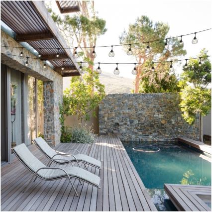 Εξωτερική διακοσμητική γιρλάντα CRETE 15xE27/230V 20m IP44