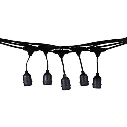 Εξωτερική διακοσμητική γιρλάντα GIRLANDA 10 μ 10xE27/10W/230V IP44