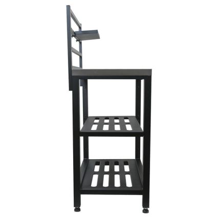 Εξωτερική μονάδα - τραπέζι 80x47x123 cm, σε μαύρο και ανοξείδωτο ατσάλι