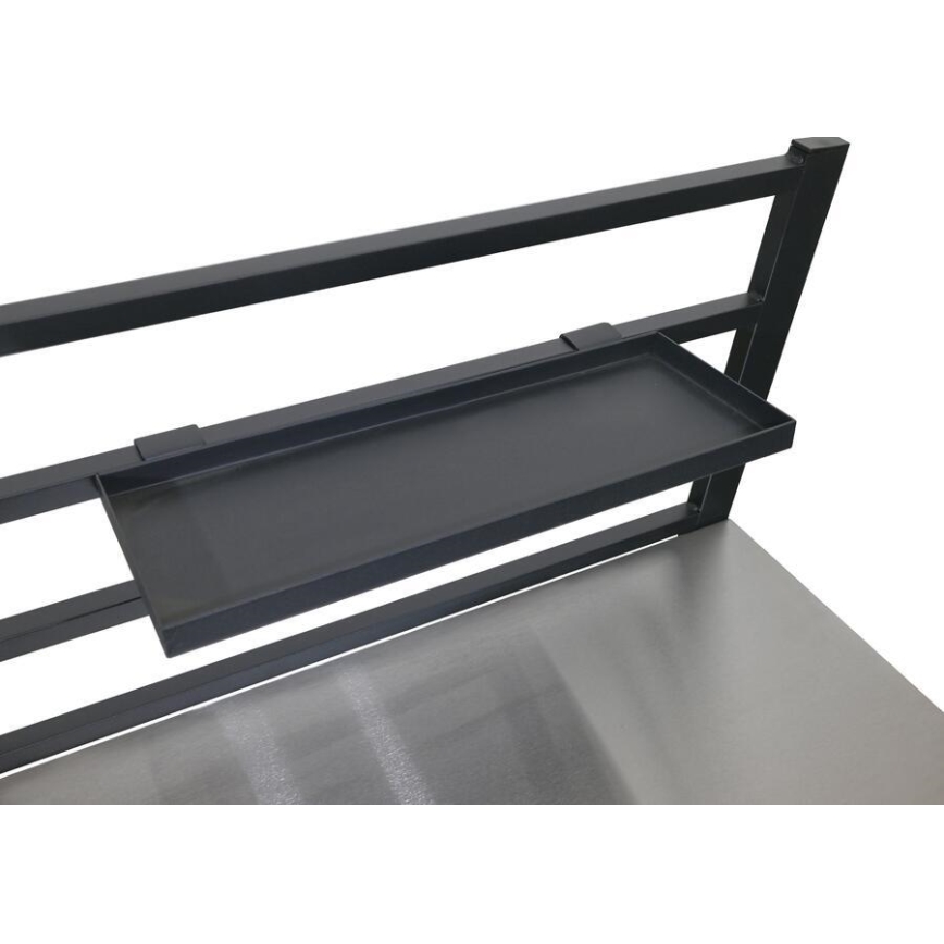 Εξωτερική μονάδα - τραπέζι 80x47x123 cm, σε μαύρο και ανοξείδωτο ατσάλι