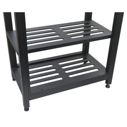 Εξωτερική μονάδα - τραπέζι 80x47x123 cm, σε μαύρο και ανοξείδωτο ατσάλι