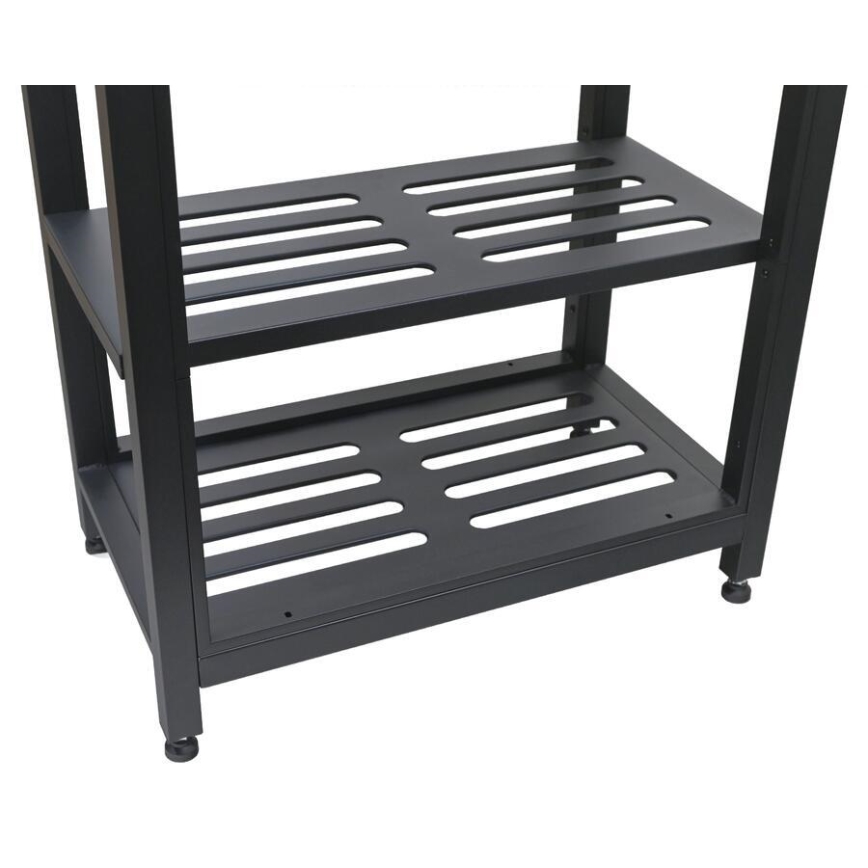 Εξωτερική μονάδα - τραπέζι 80x47x123 cm, σε μαύρο και ανοξείδωτο ατσάλι