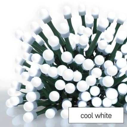 Εξωτερική χριστουγεννιάτικη γιρλάντα LED 80xLED/8 λειτουργίες 13m ψυχρό λευκό IP44