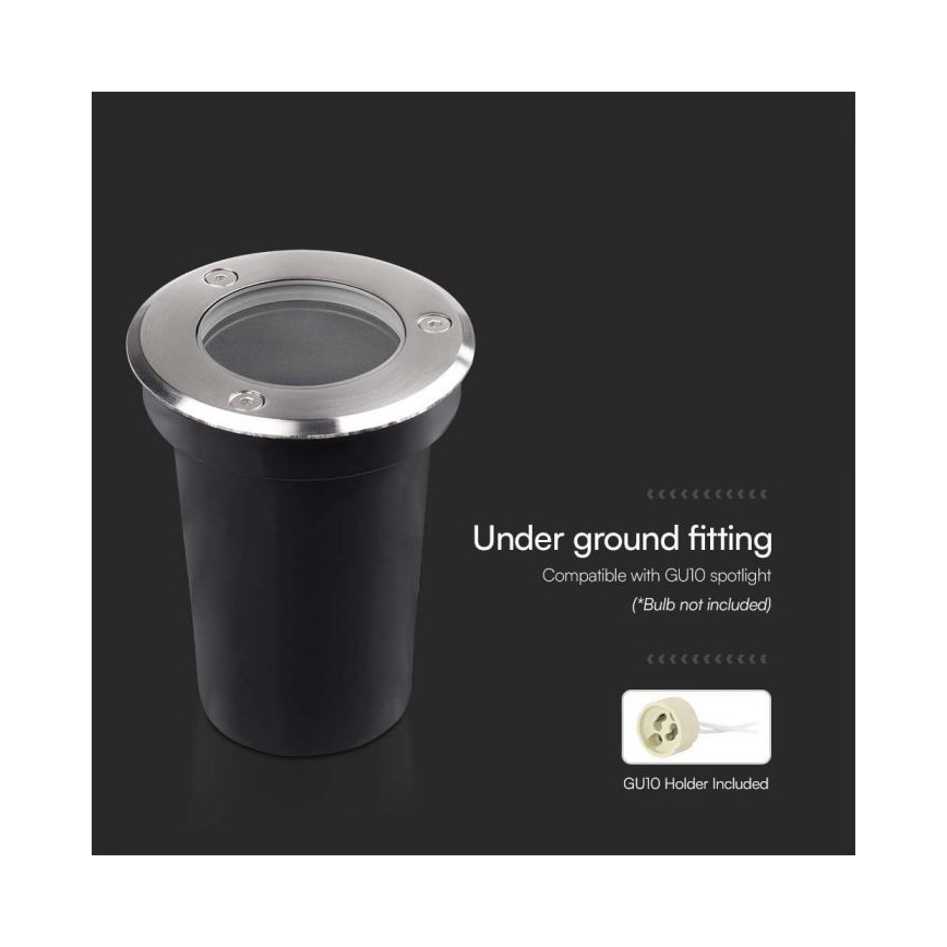 Εξωτερικό φωτιστικό δαπέδου 1xGU10/35W/230V IP67