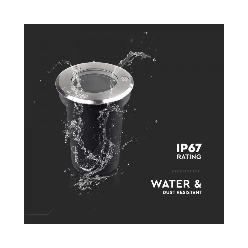 Εξωτερικό φωτιστικό δαπέδου 1xGU10/35W/230V IP67