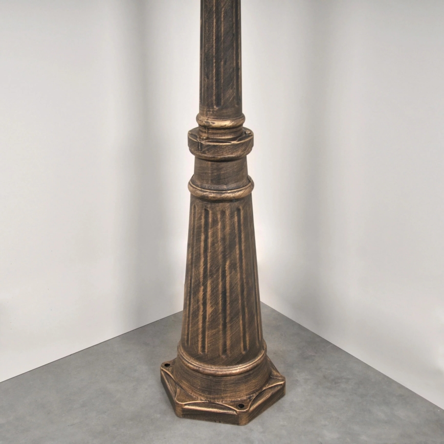 Εξωτερικό φωτιστικό 3xE27/20W/230V IP43 2,58 μ. πατίνα