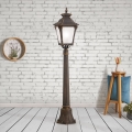 Εξωτερικό φωτιστικό AIKO 1xE27/60W/230V 115 cm IP23 μπρονζέ/πατίνα