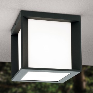 Εξωτερικό φωτιστικό HENRY 1xE27/15W/230V 16x16 cm IP44 ανθρακί