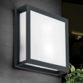 Εξωτερικό φωτιστικό HENRY 2xE27/15W/230V 26x26 cm IP44 ανθρακί