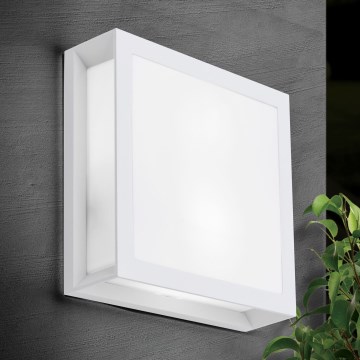 Εξωτερικό φωτιστικό HENRY 2xE27/15W/230V 26x26 cm IP44 λευκό