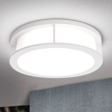 Εξωτερικό φωτιστικό HENRY 2xE27/15W/230V Ø 30 cm IP44 λευκό