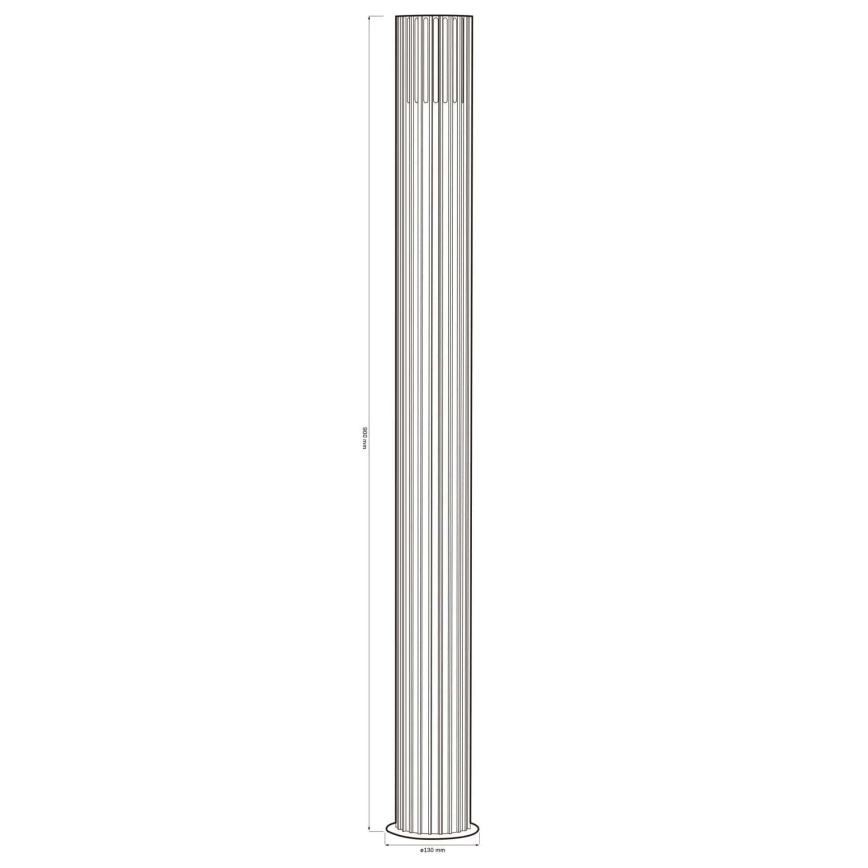 Εξωτερικό φωτιστικό KUUSAMO 1xE27/20W/230V 74 εκ. IP54 ανθρακί