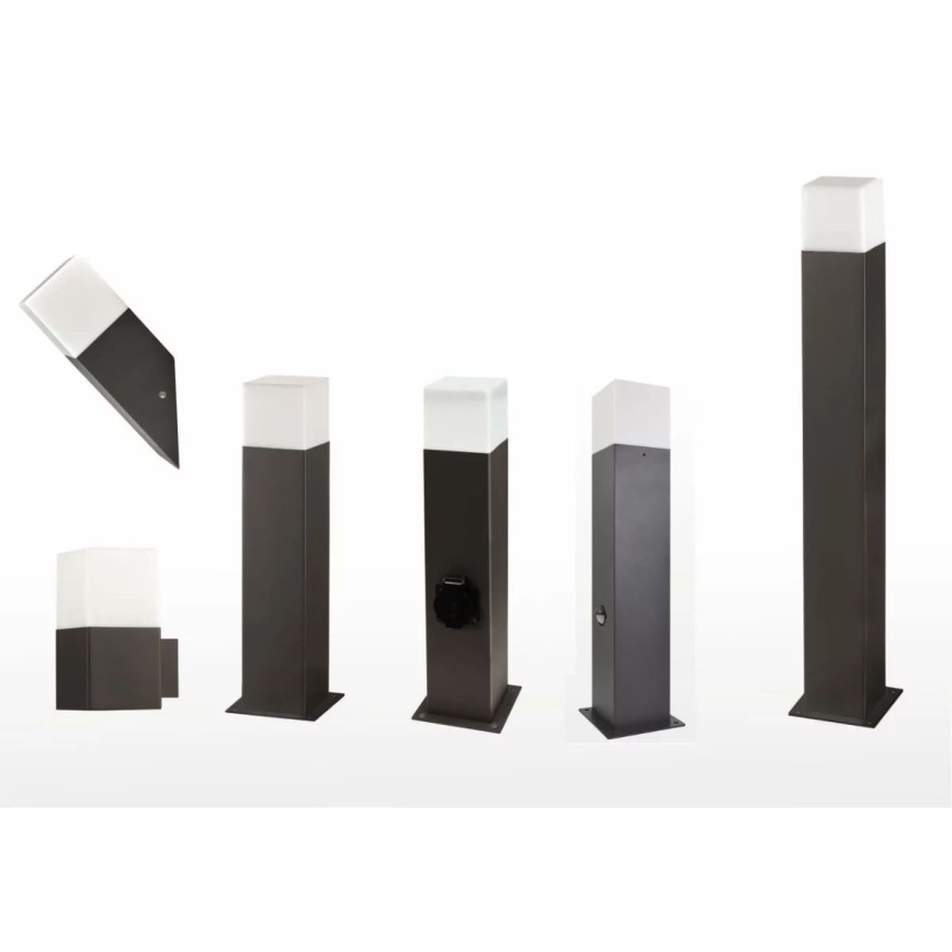 Εξωτερικό φωτιστικό με πρίζα NEW YORK 1xE27/12W/230V IP44 44 εκ. ανθρακί