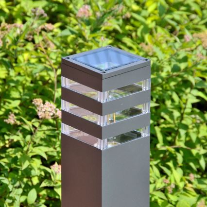 Εξωτερικό φωτιστικό TEKSAS 1xE27/12W/230V IP44 44 εκ. ανθρακί