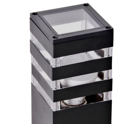 Εξωτερικό φωτιστικό με αισθητήρα TEKSAS 1xE27/12W/230V IP44 74 εκ. ανθρακί