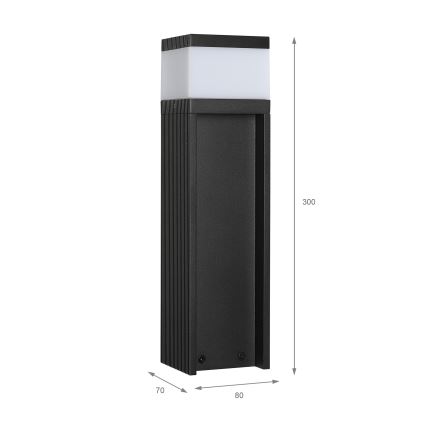Εξωτερικό φωτιστικό VESPER 1xG9/5W/230V IP44 30 cm μαύρο