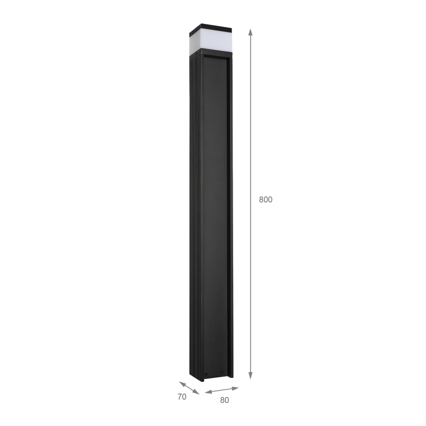 Εξωτερικό φωτιστικό VESPER 1xG9/5W/230V IP44 80 cm μαύρο